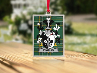 Finglas Family Crest Rectangular Ornament product