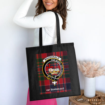 Macdonald Per Mare Per Terras Scottish Crest Tote Bag - Living Stone Gifts