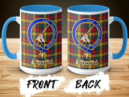 Beautiful Clan Buchanan Emblem Displayed Mug - Living Stone Gifts