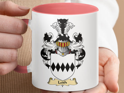 Clan Leith Scottish Coat of Arms Accent Mug - Living Stone Gifts