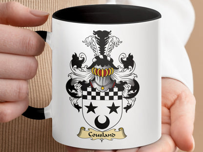 Clan Cousland Scottish Clan Accent Coffee Mug - Living Stone Gifts