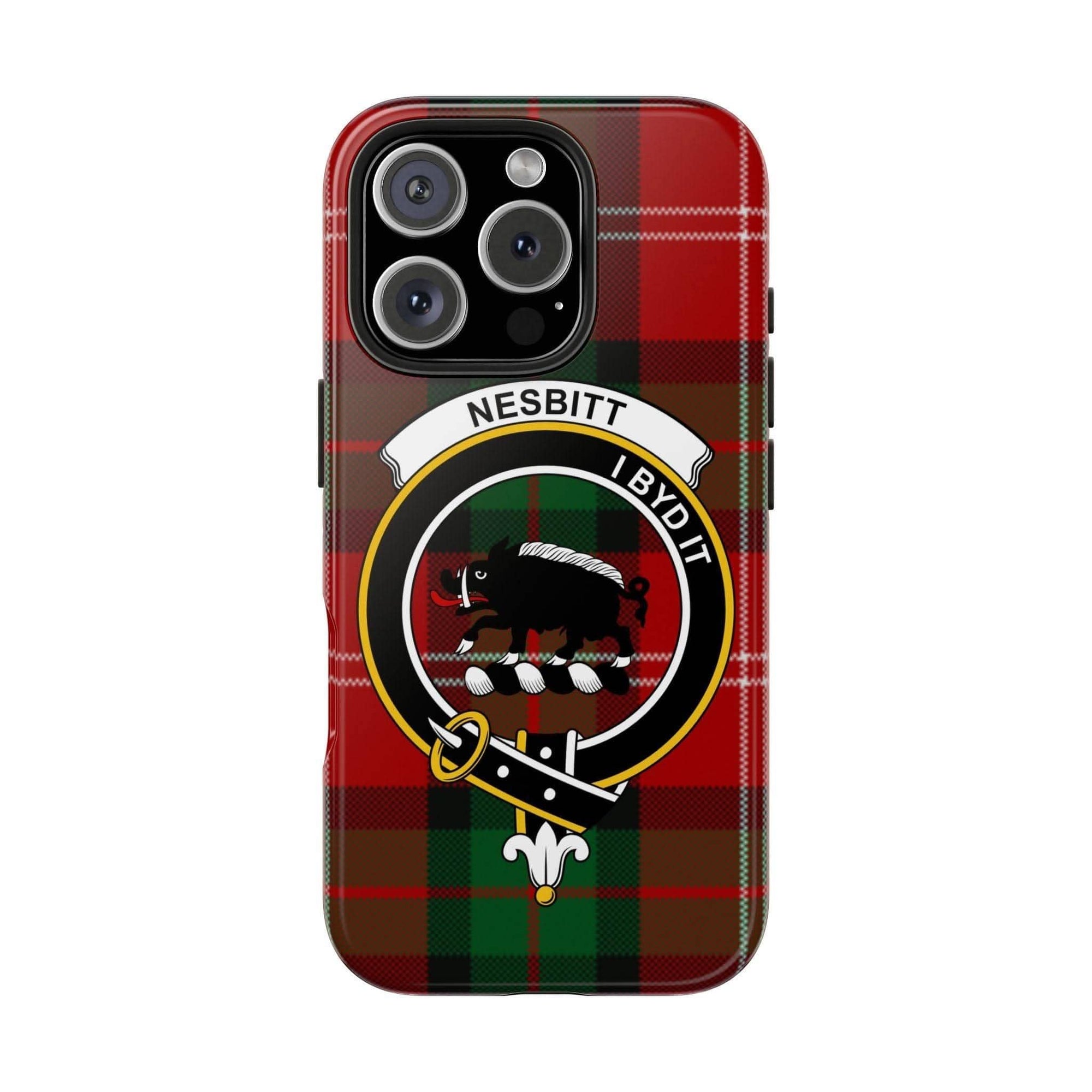 Nesbitt Clan Scottish Tartan Plaid Cell Phone Case - Celtic Ancestry Gifts