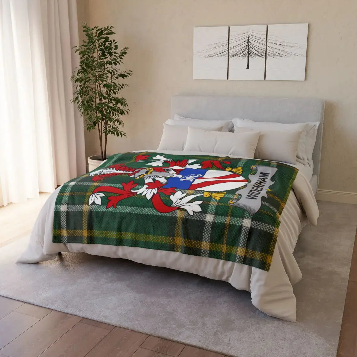 Vibrant Coat of Arms Virginia State Blanket product type
