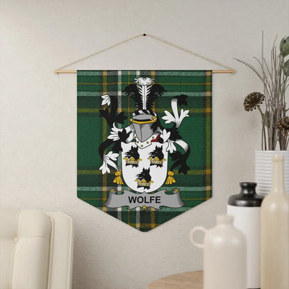 Family Crest with Tartan Pattern Wall Decor product