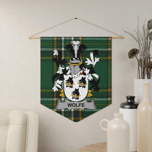 Family Crest with Tartan Pattern Wall Decor product