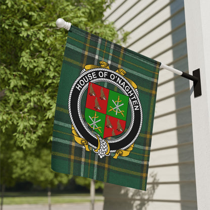 House of O'Naghten Tartan Family Crest Flag