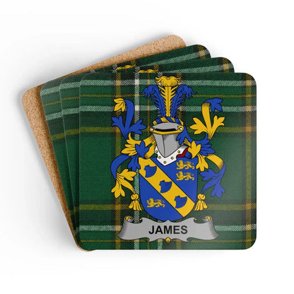 James Family Crest Coasters product type