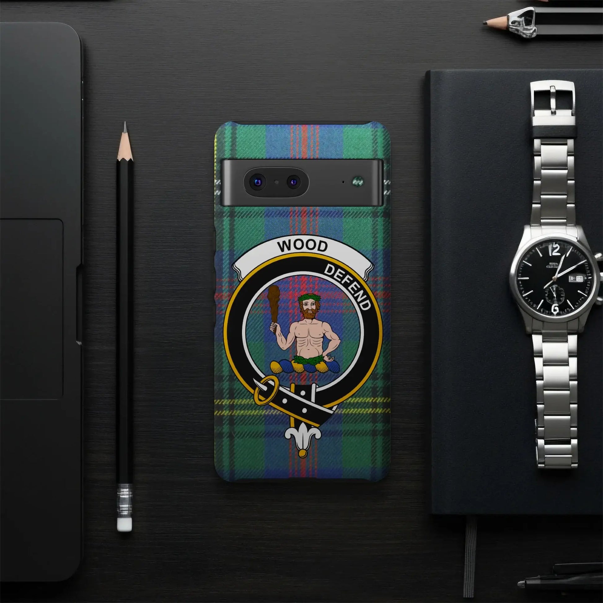 Personalized WOOD DEFEND Clan Crest Smartphone Case