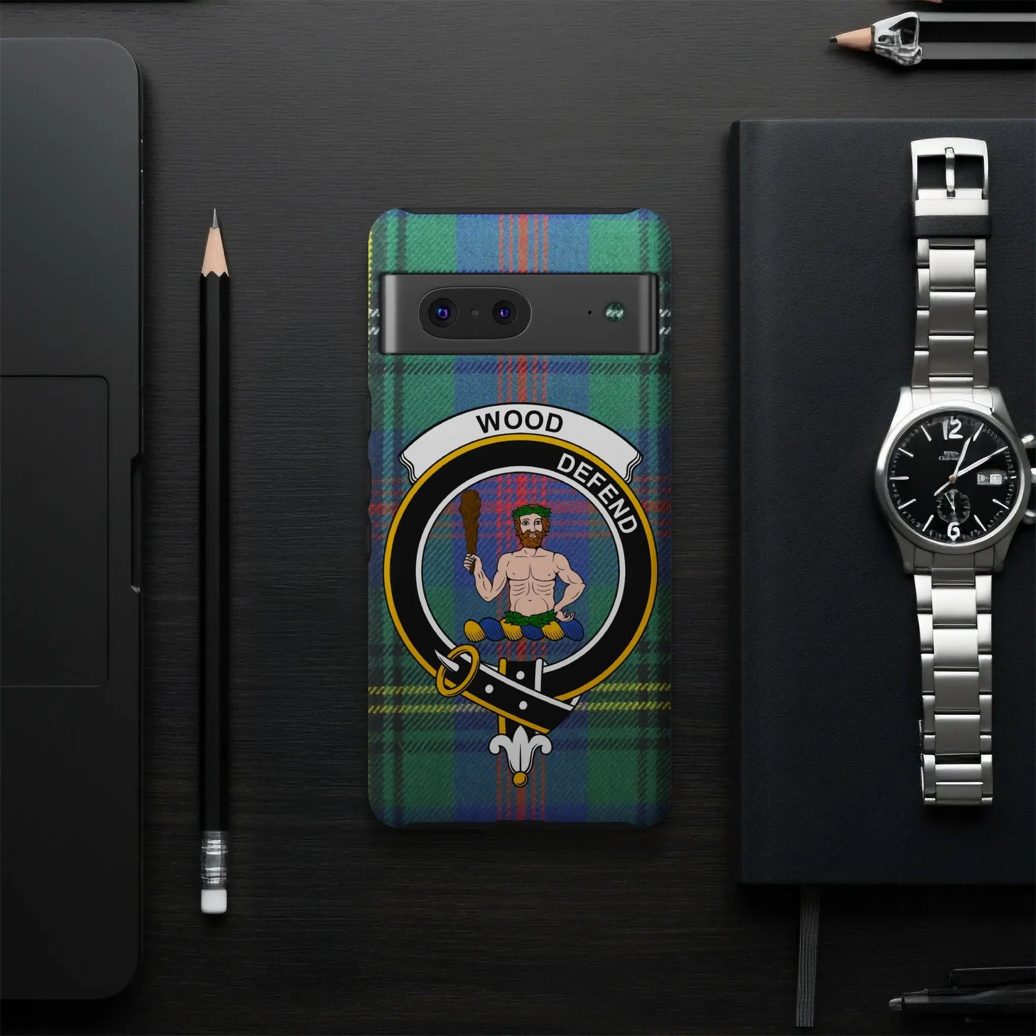 Personalized WOOD DEFEND Clan Crest Smartphone Case