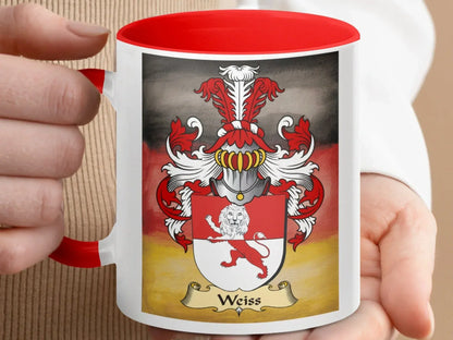 Customized Family Crest Weiss Mug product