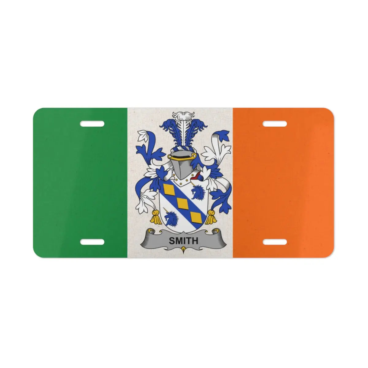 Irish Heritage Crest Green Orange License Plate product type
