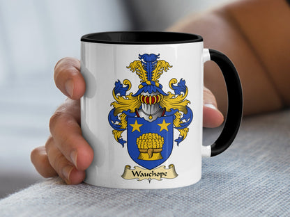 Wauchope Scottish Family Coat of Arms Coffee Mug - Living Stone Gifts