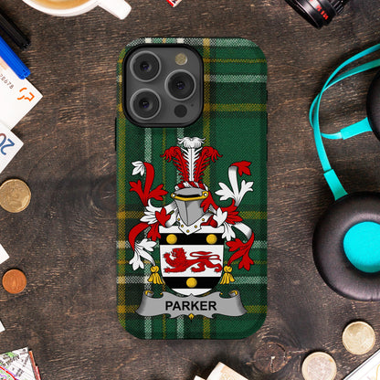 Parker Family Crest Design Cell phone cover - Celtic Ancestry Gifts