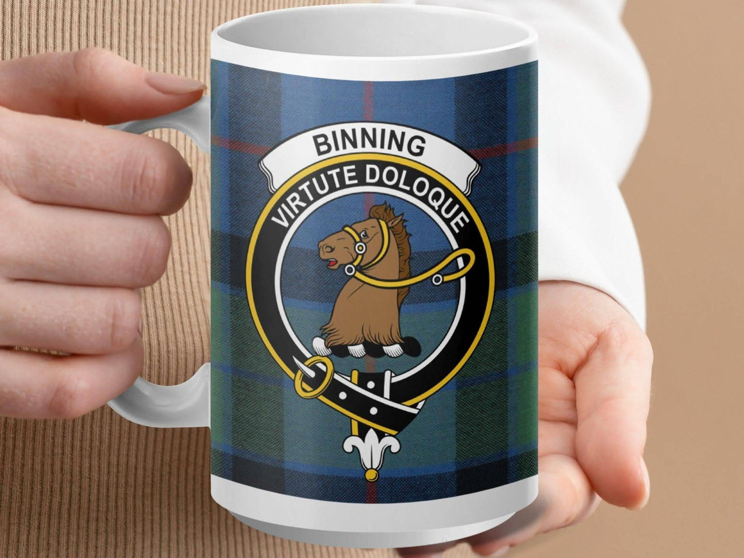 Binning Virtue Doloque Clan Crest Mug product type