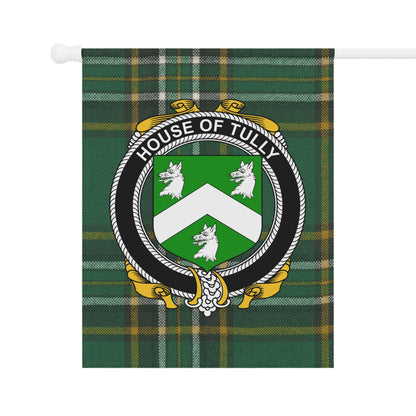 House of Tully Plaid Shield Emblem Banner