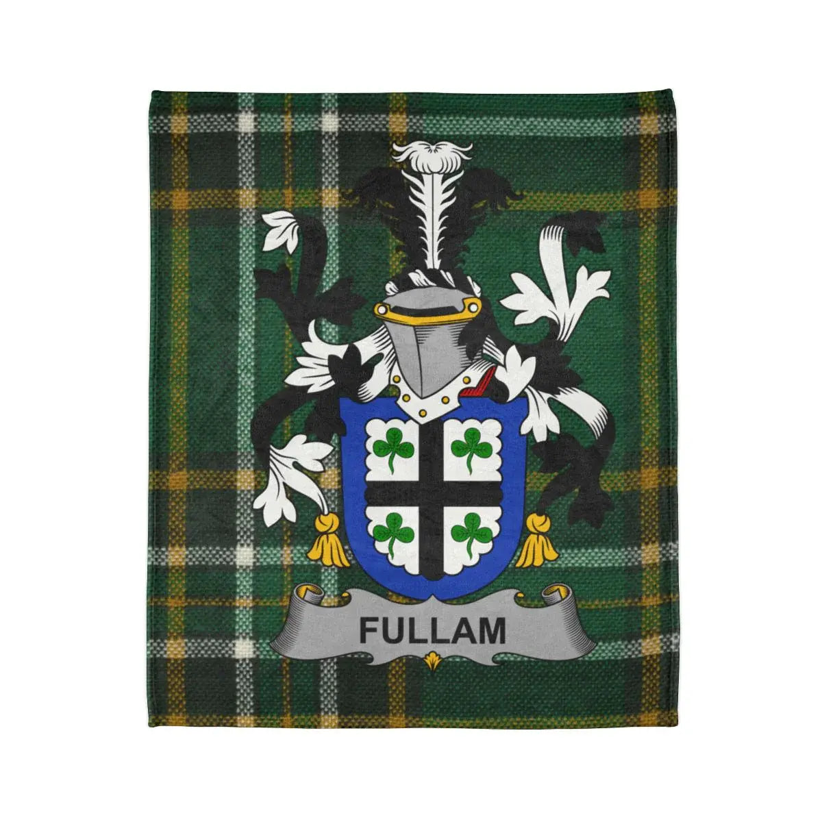 Fullam Family Crest Heritage Tartan Blanket product
