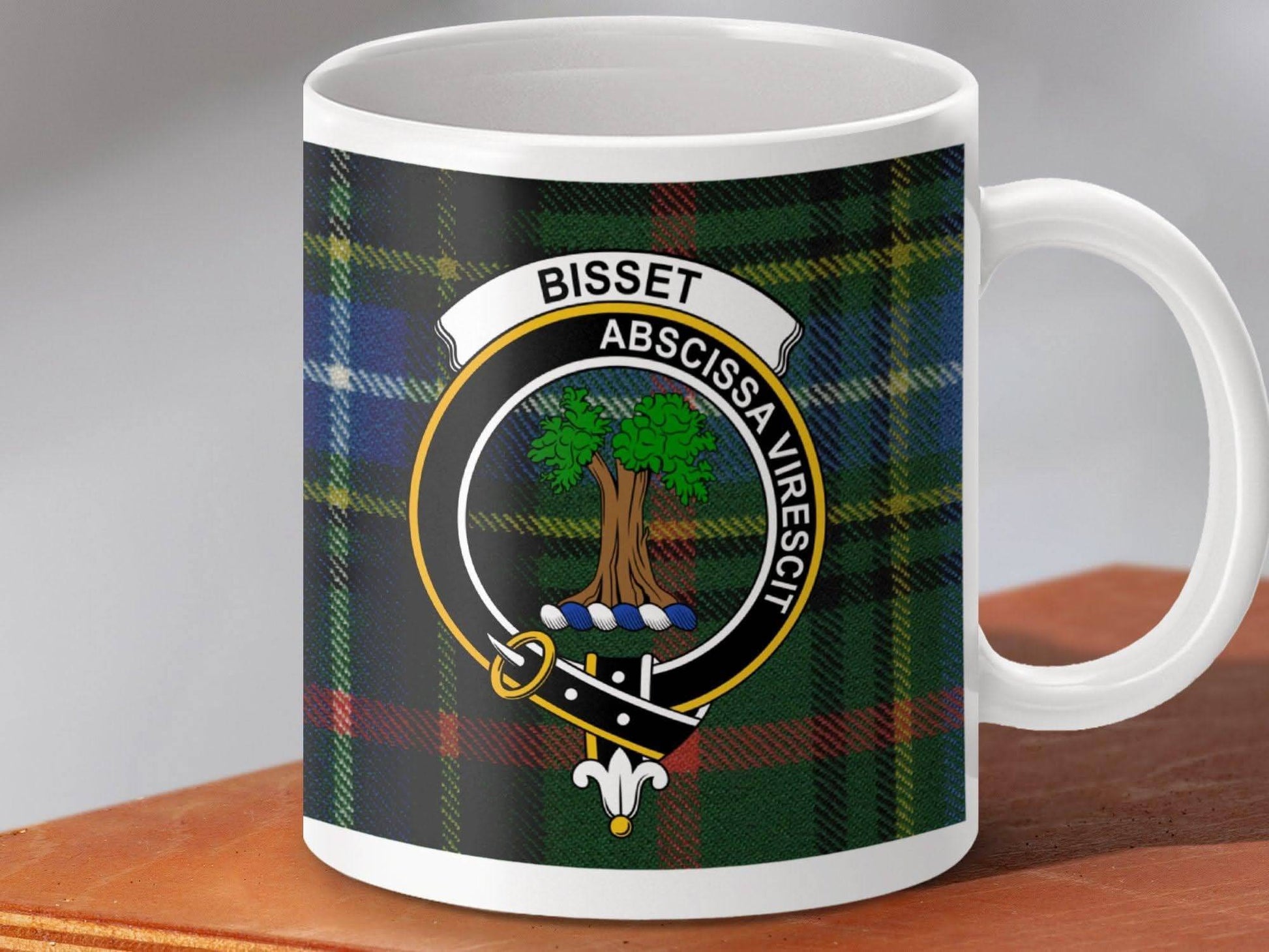 Bisset Tartan Crest Emblem Coffee Mug product