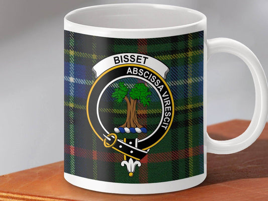 Bisset Tartan Crest Emblem Coffee Mug product