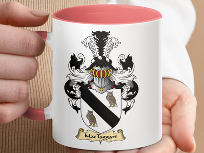 Family Heritage MacTaggart Clan Crest Emblem Mug - Living Stone Gifts