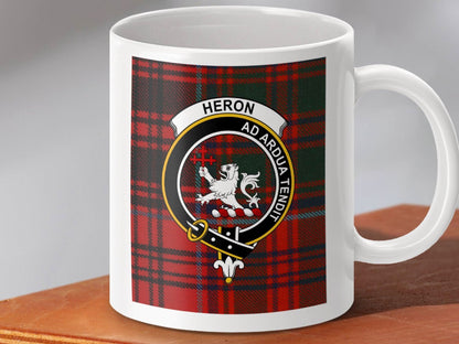 Heron Ad Ardua Tendi Red Plaid Mug product