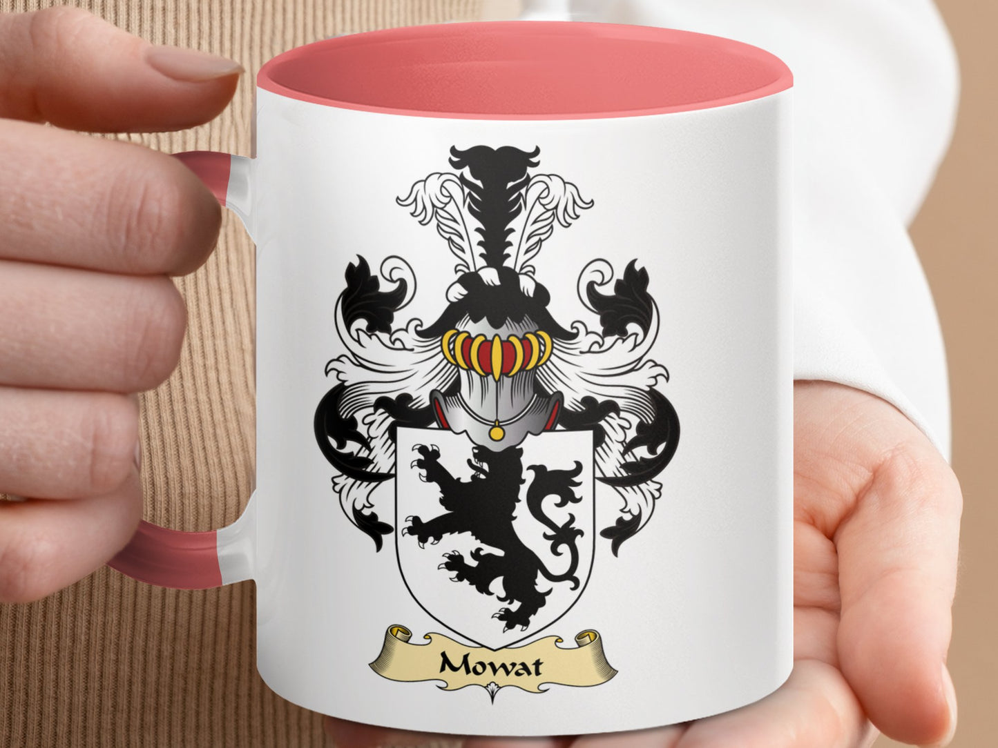 Scottish Clan Mowat Coat of Arms Family Crest Mug - Living Stone Gifts