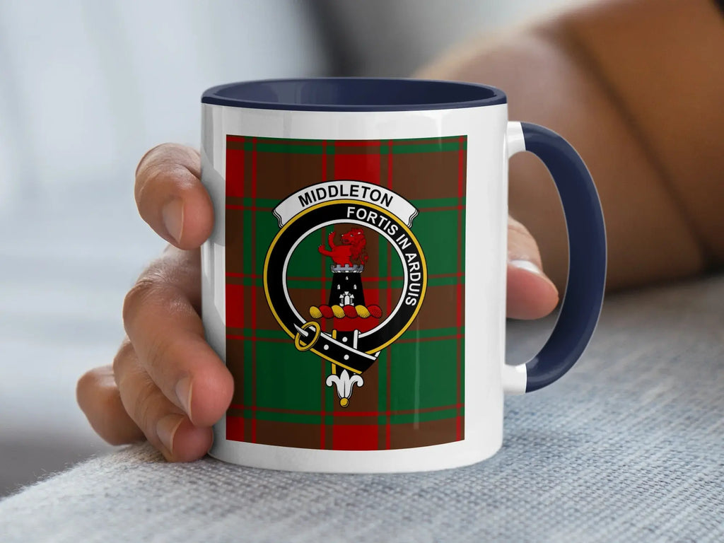 Middleton Fortis In Arduis Clan Tartan Mug