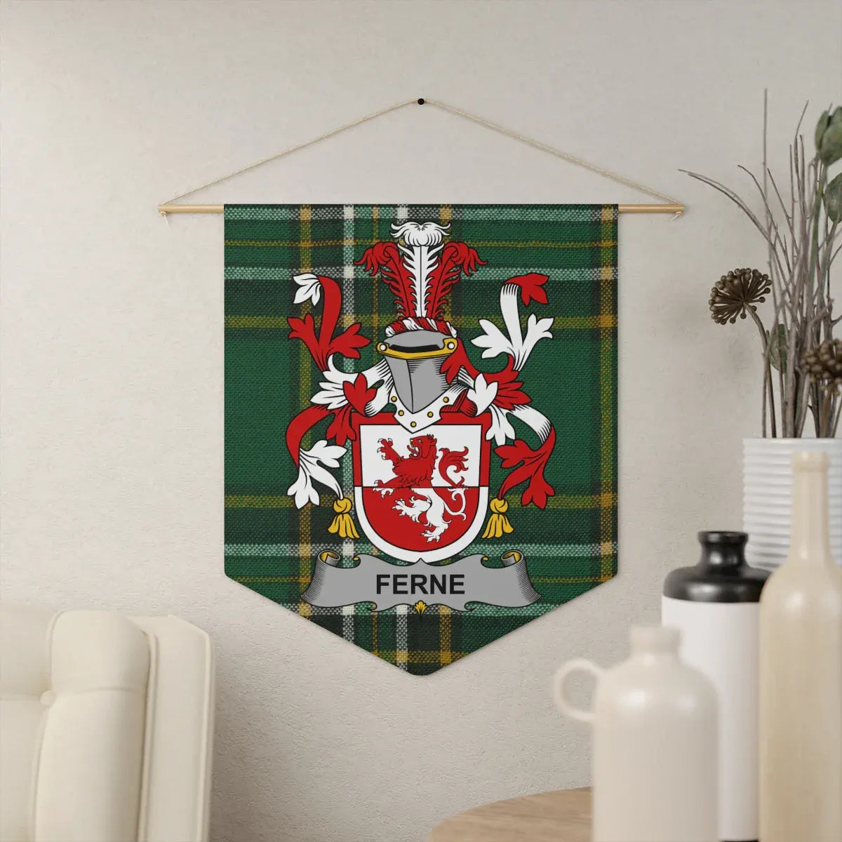 Personalized Family Crest Wall Tapestry Home Decor product type