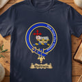 Whitson Scottish clan crest T-shirt in Navy