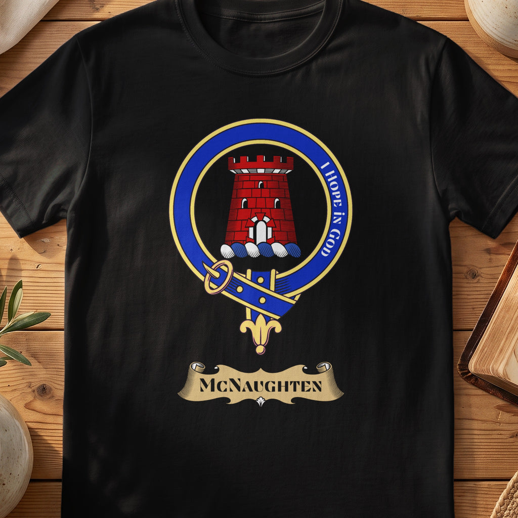 McNaughten Scottish clan crest T-shirt in Black