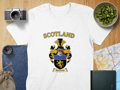 Normand Clan Family Crest Scotland T-Shirt - Celtic Ancestry Gifts