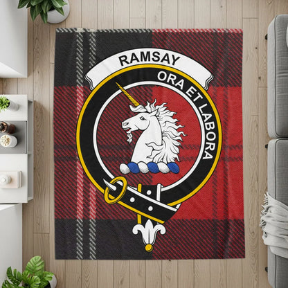 Ramsay Ora Et Labora Tartan Throw Blanket product