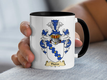 Family Thores Scottish Coat of Arms Mug - Living Stone Gifts