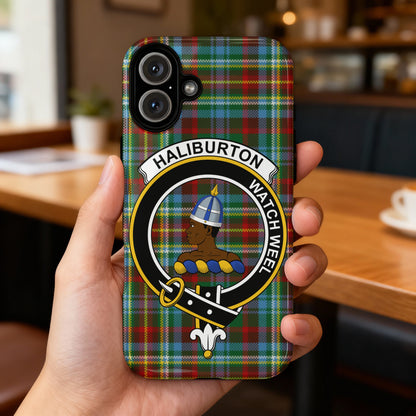 Haliburton Watch Weel Plaid Pattern Phone Case