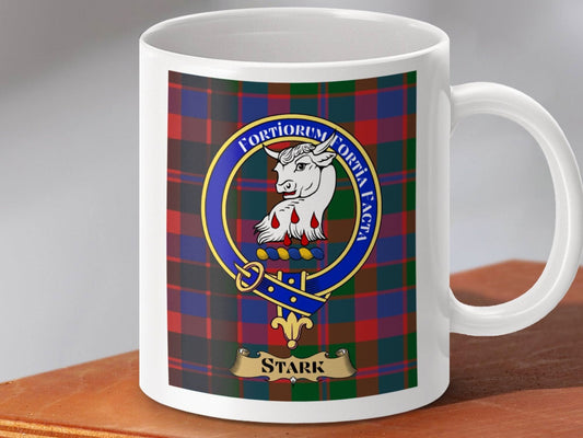 Crest Plaid Mug with Stark Clan Emblem product type