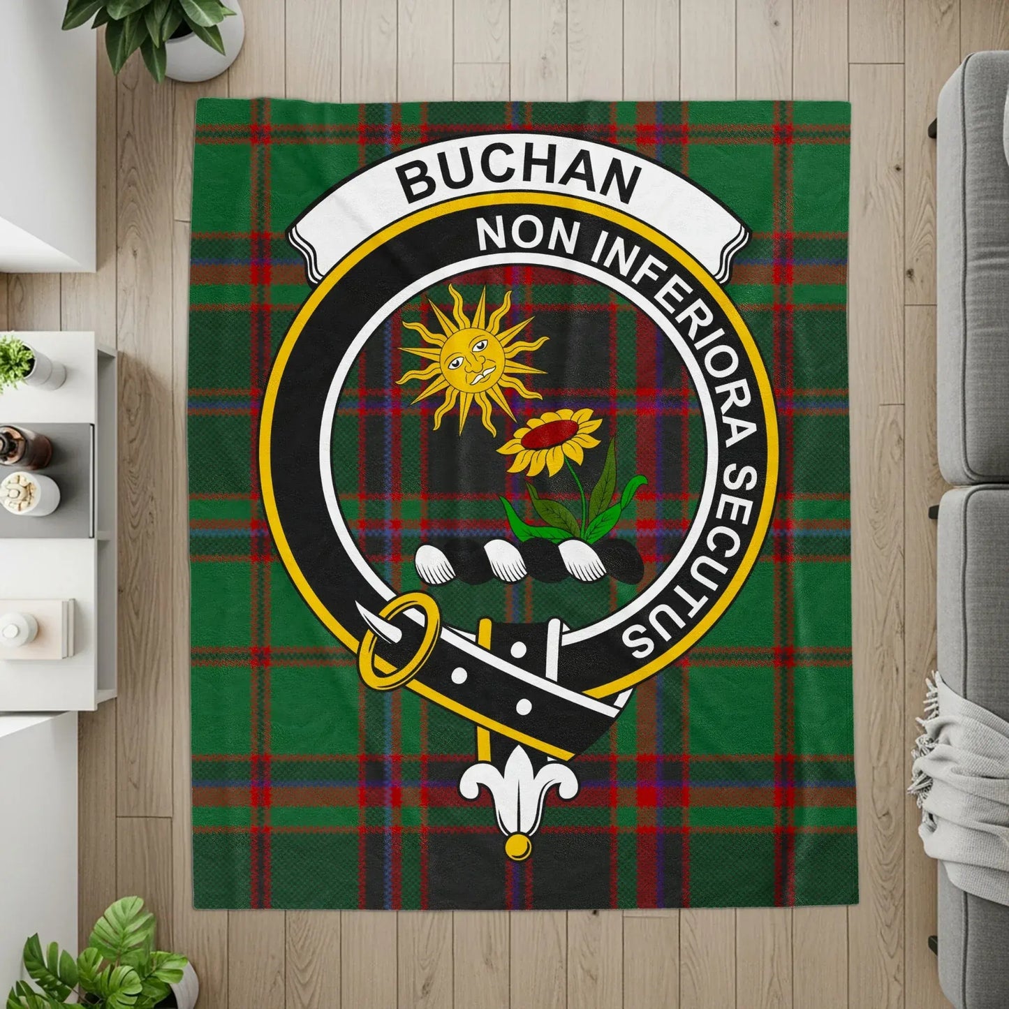 Buchan Non Inferiora Secutus Plaid Blanket product