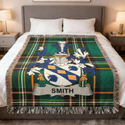 Smith Irish Woven Blanket | Family Crest Tartan Throw