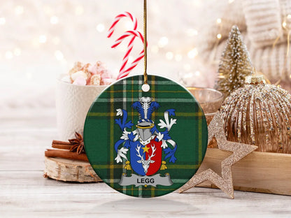 Custom Family Crest Holiday Ornament product type