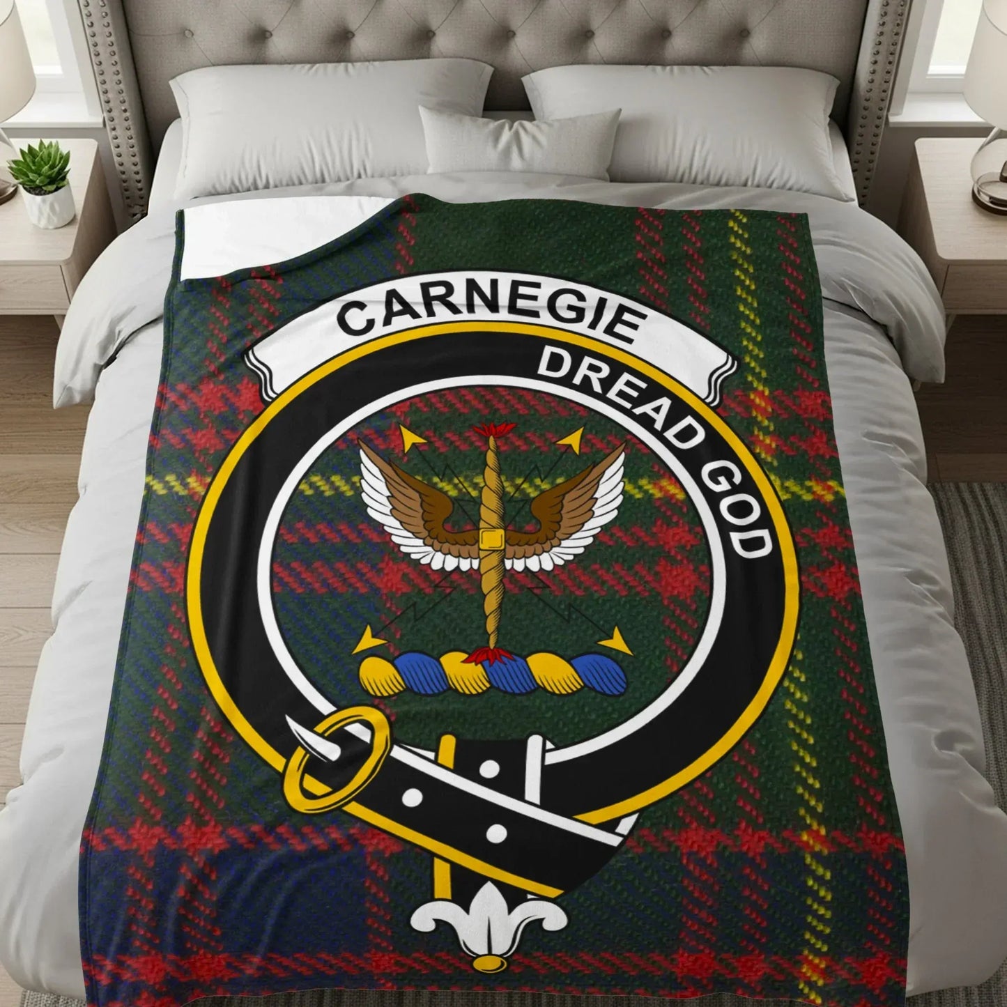 Carnegie Dread God Tartan Plaid Blanket product