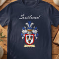 Murison Scottish family shield T-shirt in Navy