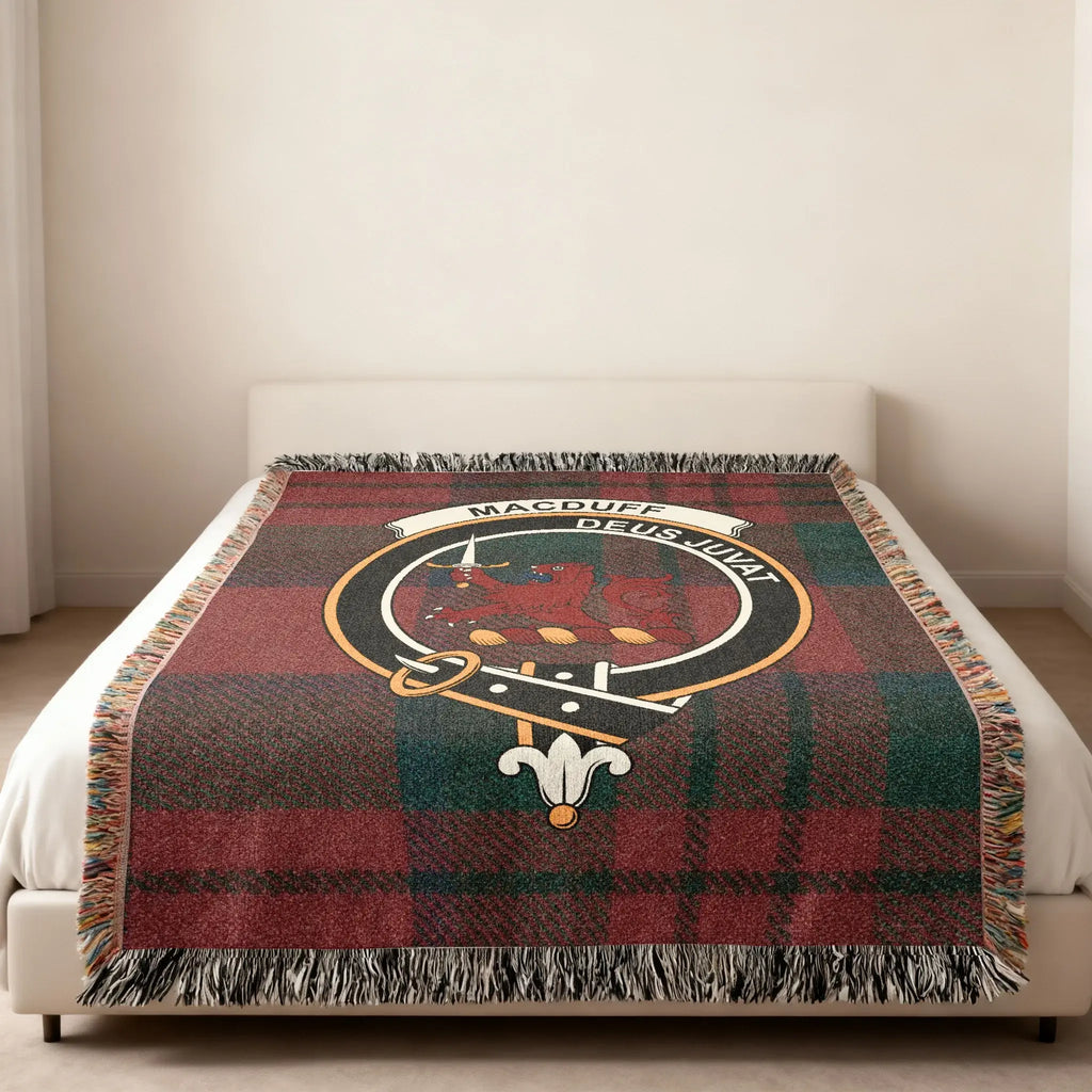 MacDuff Deus Juvat Plaid Design Bed Blanket Product