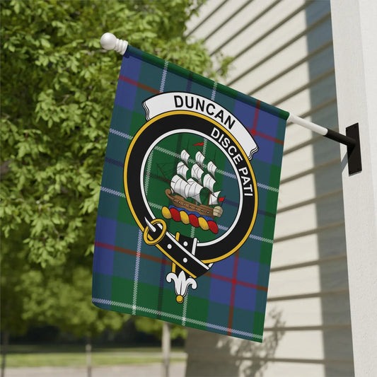 Duncan Clan Crest Emblem and Tartan Design Flag product