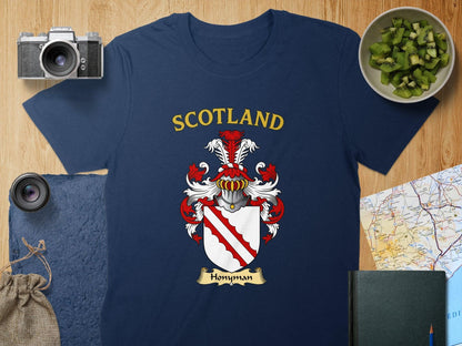 Scotland Honyman Heraldic Crest Design T-shirt product type
