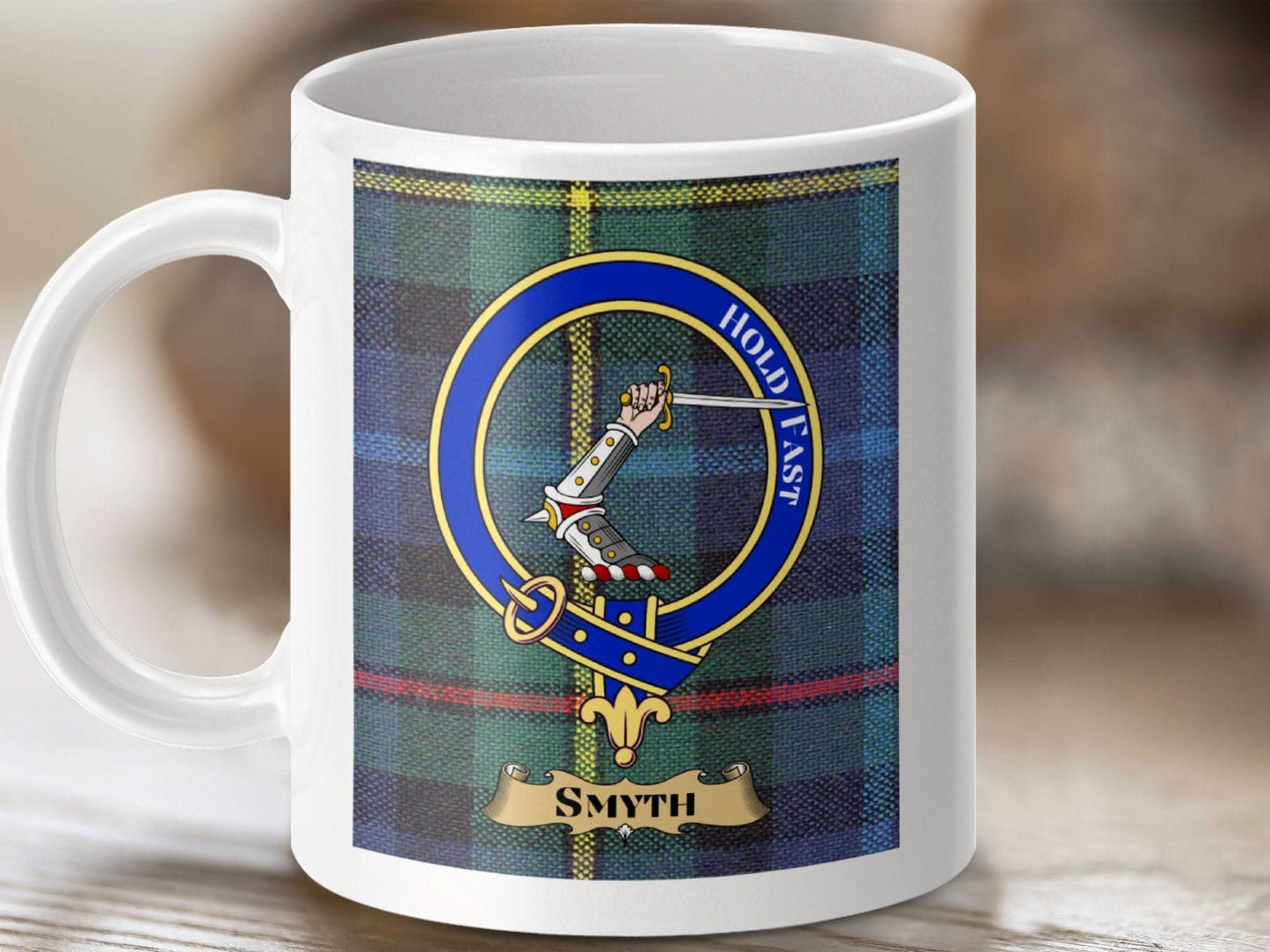 Highland Tartan Crest Mug Personalized Smith Product