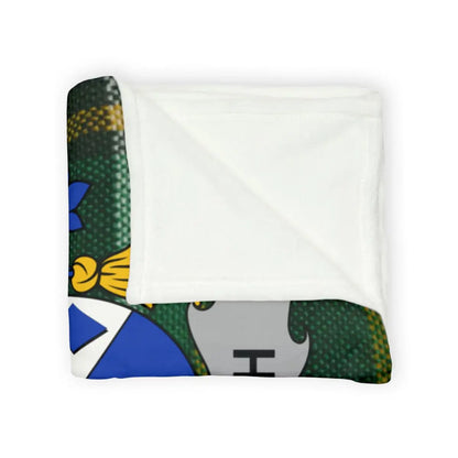 Cozy Unique Patterned Green Blue Accent Blanket product