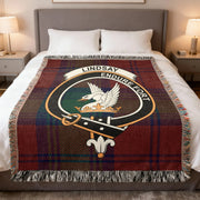 Lindsay Clan Scottish Tartan Woven Blanket – 100% Cotton