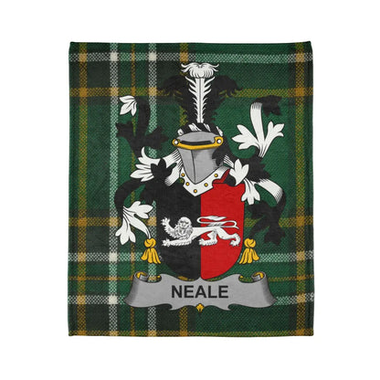 Neale Clan Crest Green Tartan Blanket product