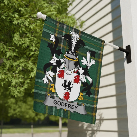 Green Plaid Customized Godfrey Garden Flag product
