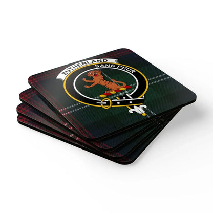 Scottish Clan Crest Sutherland Clan Coaster Set product