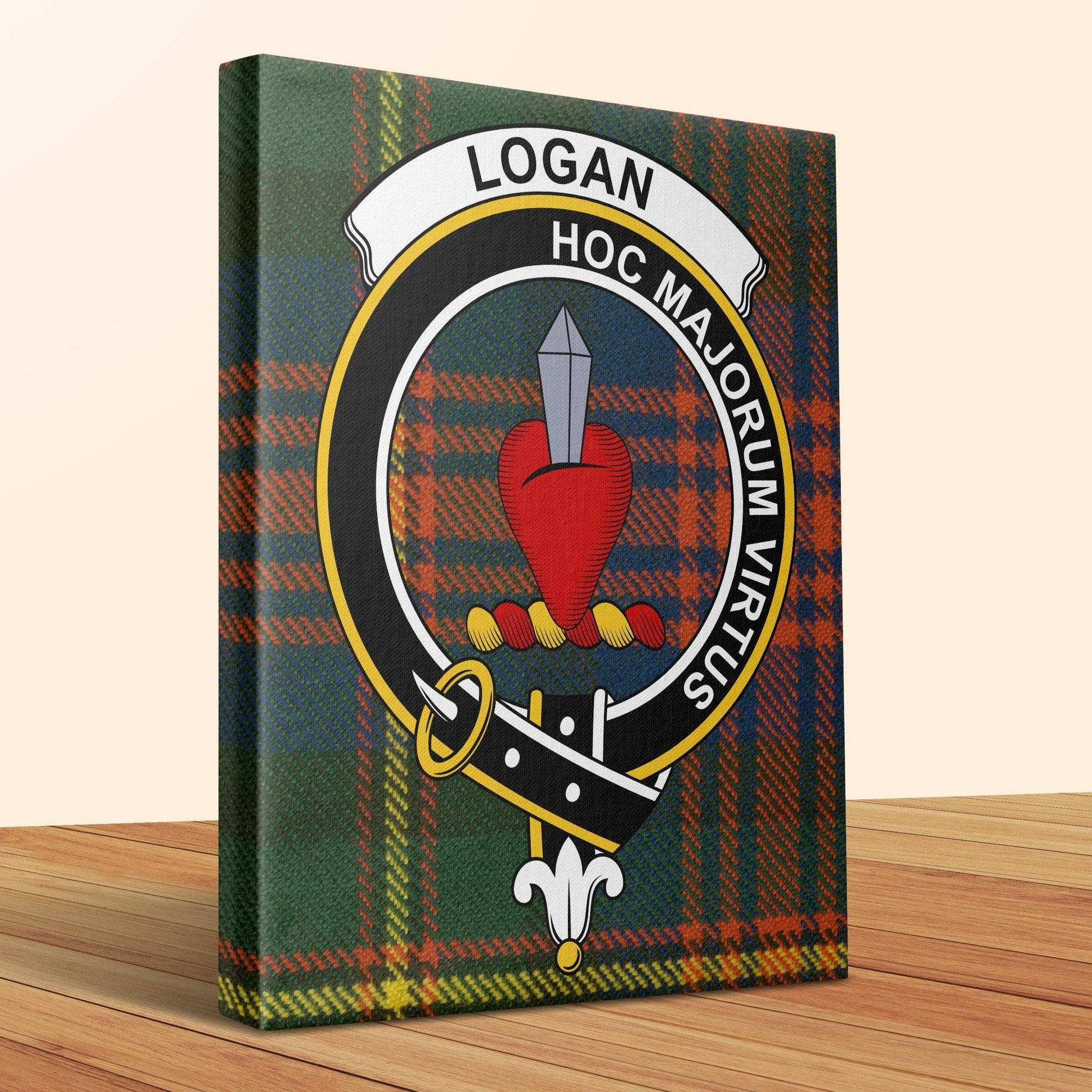 Logan Clan Crest Tartan Print Canvas product
