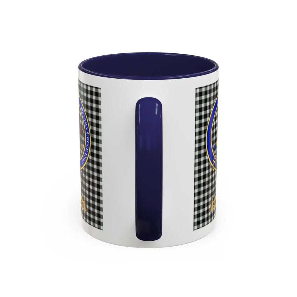 Shepherd clan crest mug shown in 11 oz and 15 oz sizes